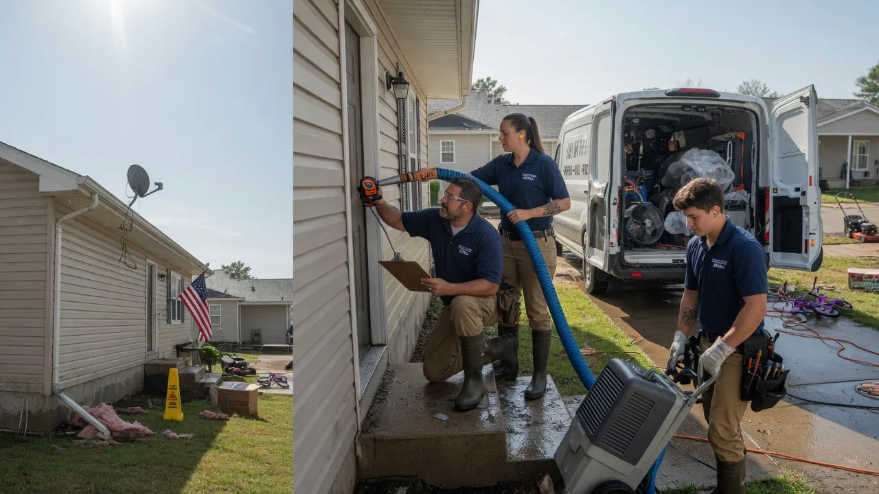 Ceiling Water Damage Restoration in Gray, LA near me